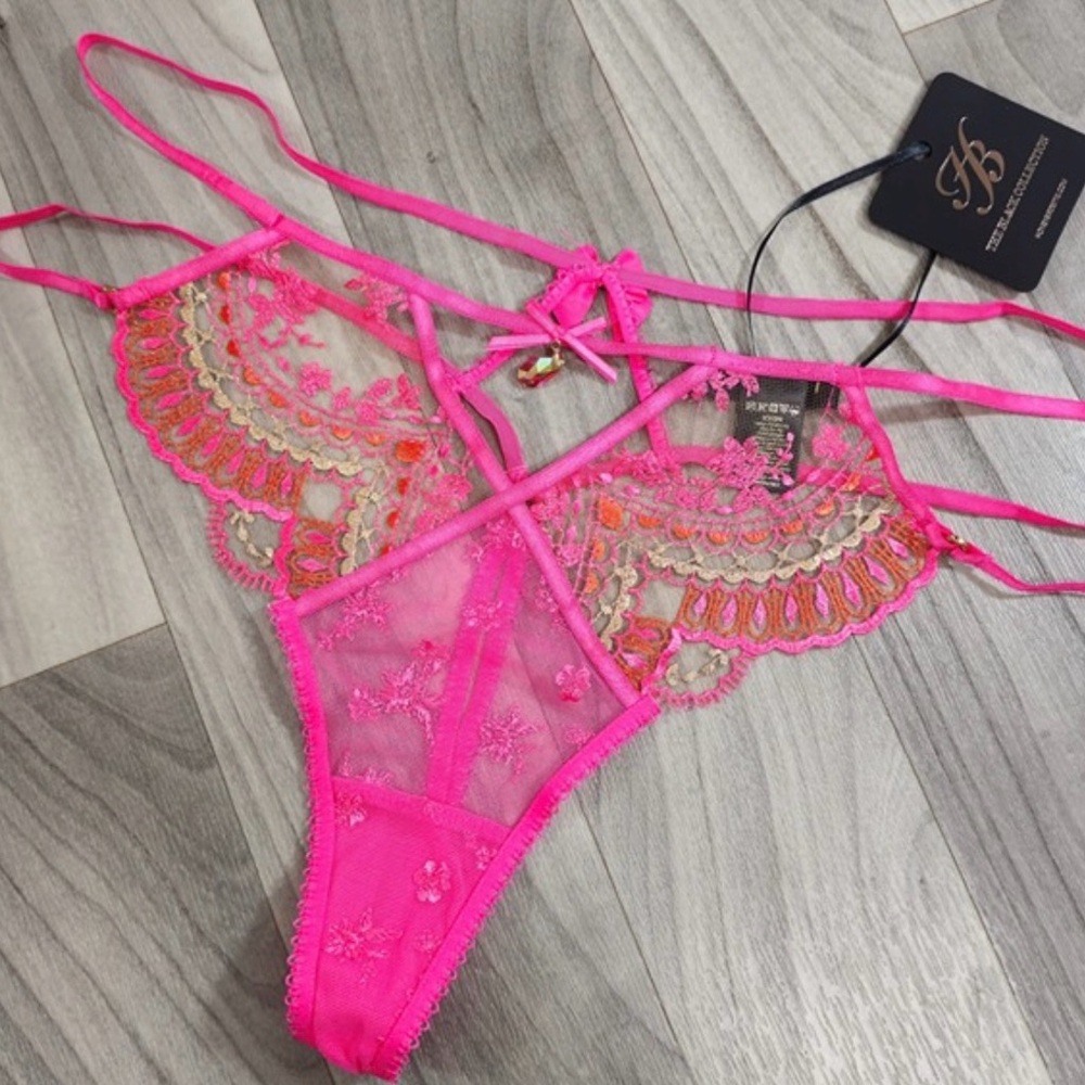 Honey Birdette Meika Pink Thong